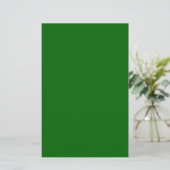 Weihnachts Grüne Farbe Briefpapier (Stehend Vorderseite)