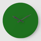 Weihnachts Grüne Farbe Große Wanduhr (Vorderseite)