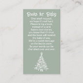 Weihnachts-Grüne Genderneutrale Bücher für Baby Begleitkarte (Vorderseite)