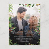 Weihnachts-Grüne-Grenz-Saison Foto Postkarte (Vorderseite)