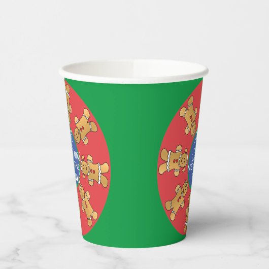 Weihnachts-Grüne Lebkuchen Pappbecher (Links)