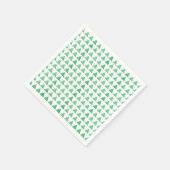 Weihnachts-Grüne Schneeflocken Sternenbäume, Weiß Serviette (Ecke)