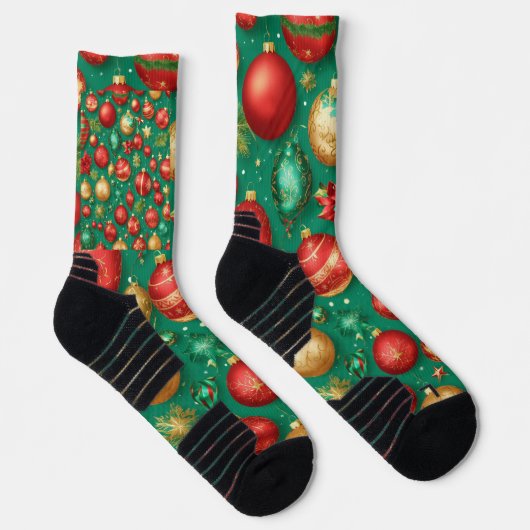 Weihnachts-Grüne Socken (Rechts)