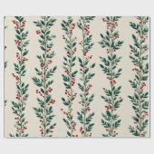 Weihnachts-Grünpapier | Red Berry und Geschenkpapier (Flach)