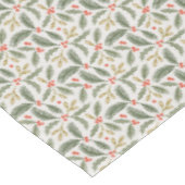 Weihnachts-Grüntöne, Holly und Pine-Design Tischdecke (Schrägansicht)