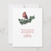 Weihnachts-Grüntöne, Pine Cones, Red Gray Wren (Rückseite)