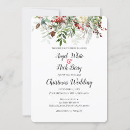 Weihnachts-Grüntöne/Schneeflocken/Feiertage-Hochze Ankündigung