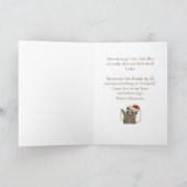 Weihnachts Gruß ich woll Ihnen glückliche wilde ra Karte (Innenseite)