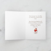Weihnachts Gruß ich wollte dir Snowman Card Karte (Innenseite)