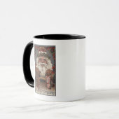 Weihnachts-GrußBig Santa Head Tasse (Vorderseite Links)