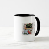 Weihnachts-GrußBoy-Graben im Strumpf Tasse (VorderseiteRechts)