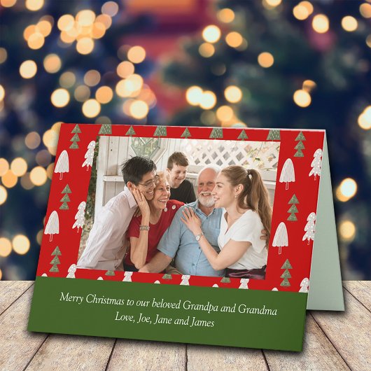 Weihnachts Grüße an Großeltern Eltern Karte