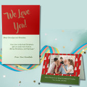 Weihnachts Grüße an Großeltern Eltern Karte