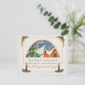 Weihnachts Grüße an unsere Freunde Postkarte (Stehend Vorderseite)