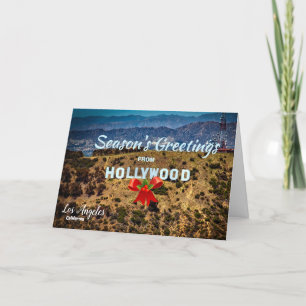 Weihnachts-Grüße aus Hollywood Los Angeles Card Dankeskarte