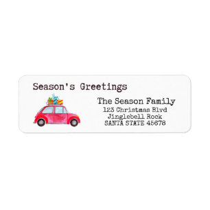 Weihnachts-Grüße Auto und Weihnachtsgeschenke