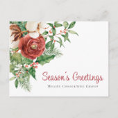 Weihnachts-Grüße Corporate Holiday Postkarte (Vorderseite)