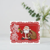 Weihnachts-Grüße Jolly Weihnachtskarten Feiertagspostkarte (Stehend Vorderseite)