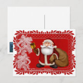 Weihnachts-Grüße Jolly Weihnachtskarten Feiertagspostkarte (Vorne/Hinten)