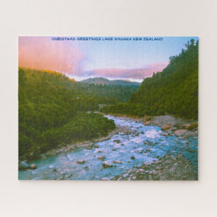 Weihnachts Grüße Lake Wanaka Neuseeland Puzzle
