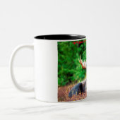 Weihnachts Grüße mein Junter Gatherer Zweifarbige Tasse (Links)