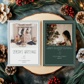 Weihnachts-Grüße Minimalistische Weihnachtskarte G Einladung