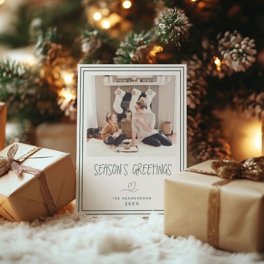 Weihnachts-Grüße Minimalistische Weihnachtskarte G Einladung