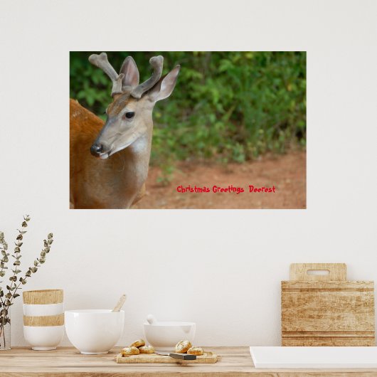 Weihnachts-Grüße Poster (Küche)