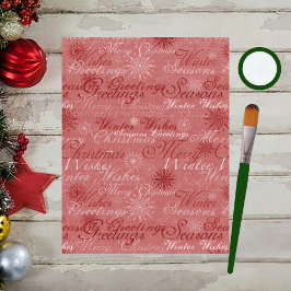 Weihnachts-Grüße Scrapbook Paper
