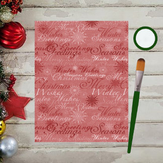 Weihnachts-Grüße Scrapbook Paper