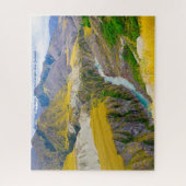 Weihnachts Grüße Skipper Canyon Neuseeland Puzzle (Vertikal)