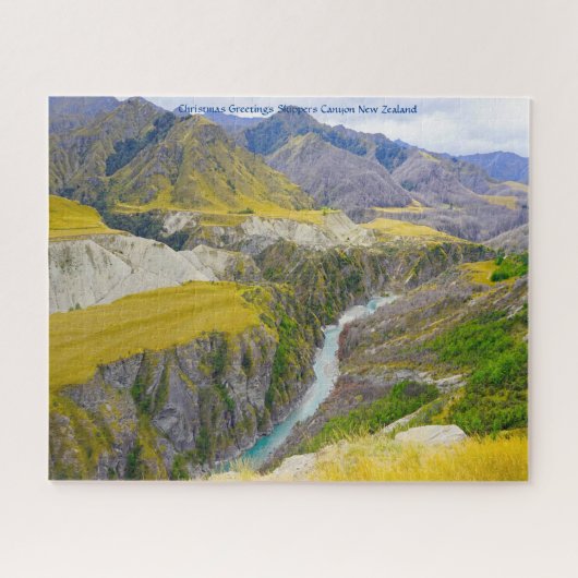 Weihnachts Grüße Skipper Canyon Neuseeland Puzzle (Horizontal)