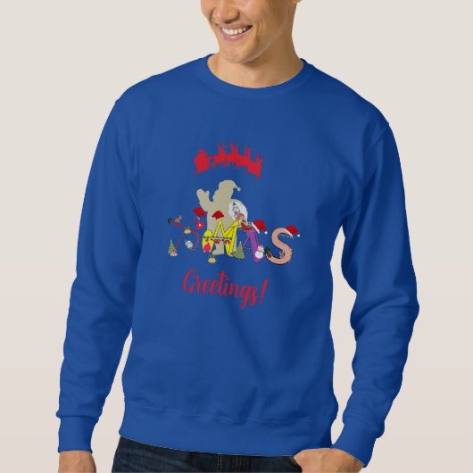 Weihnachts-Grüße Sweatshirt (Vorderseite)