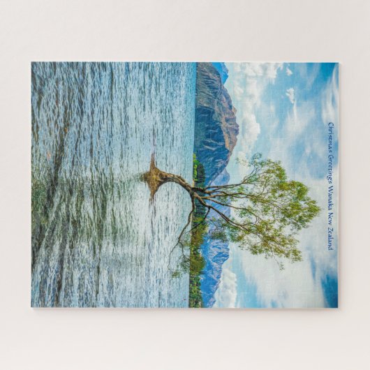 Weihnachts Grüße Wanaka Neuseeland Puzzle (Horizontal)