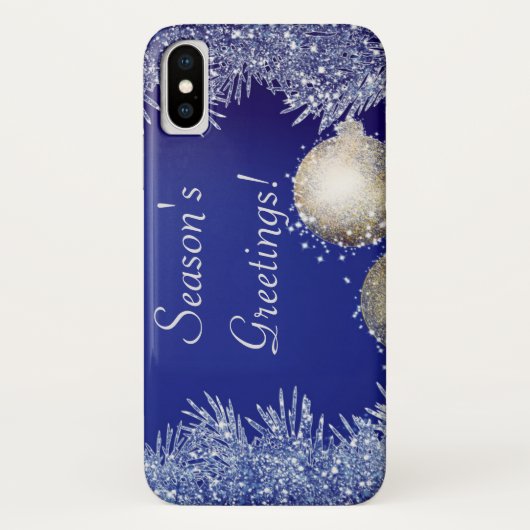 Weihnachts-Grüße Weihnachten Glitzer Weihnachten Case-Mate iPhone Hülle (Rückseite)