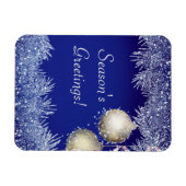 Weihnachts-Grüße Weihnachten Glitzer Weihnachten Magnet (Horizontal)