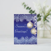 Weihnachts-Grüße Weihnachten Glitzer Weihnachten Postkarte (Stehend Vorderseite)