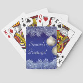 Weihnachts-Grüße Weihnachten Glitzer Weihnachten Spielkarten (Rückseite)