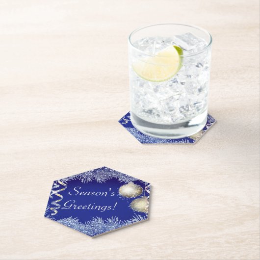 Weihnachts-Grüße Weihnachten Glitzer Weihnachten Untersetzer (Vor Ort)