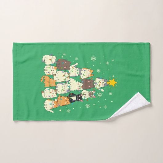 Weihnachts-Grüße Weihnachtsbaum Handtuch (Handtuch)