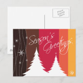 Weihnachts-Grüße-Weihnachtskarte Feiertagspostkarte (Vorne/Hinten)