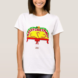 Weihnachts-Grüße Weiß-Basic-T-Shirt T-Shirt