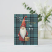 Weihnachts-GrußFeiertage Postkarte (Stehend Vorderseite)