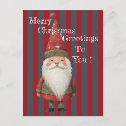 Weihnachts-GrußFeiertage Postkarte (Vorderseite)