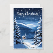 Weihnachts-Grußkarte (Vorne/Hinten)