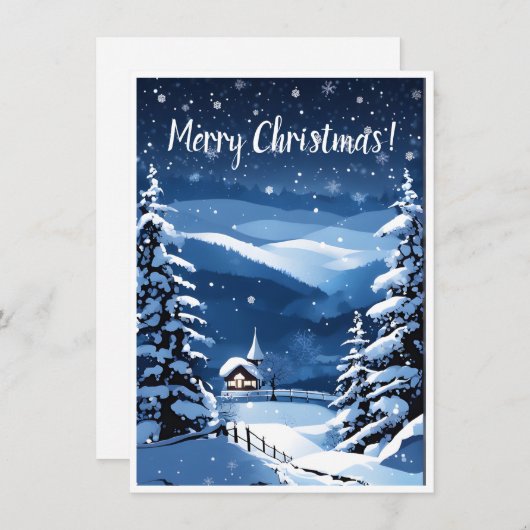 Weihnachts-Grußkarte (Vorne/Hinten)