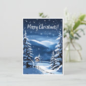 Weihnachts-Grußkarte (Stehend Vorderseite)