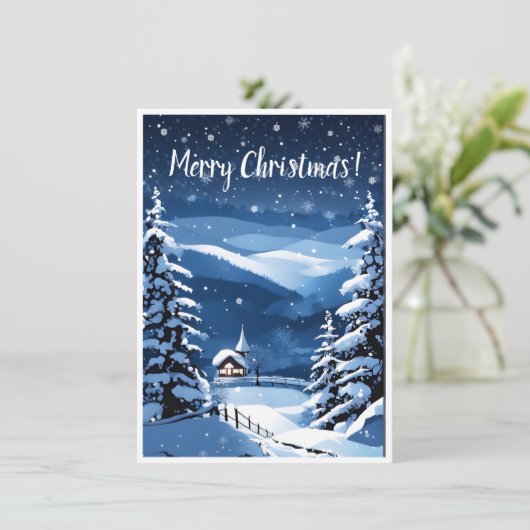 Weihnachts-Grußkarte (Stehend Vorderseite)