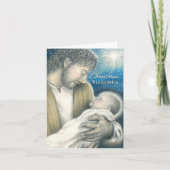 Weihnachts-Grußkarte Baby Jesus Karte (Vorderseite)