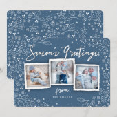 Weihnachts-Grußkarte der Saison Feiertagskarte (Vorne/Hinten)